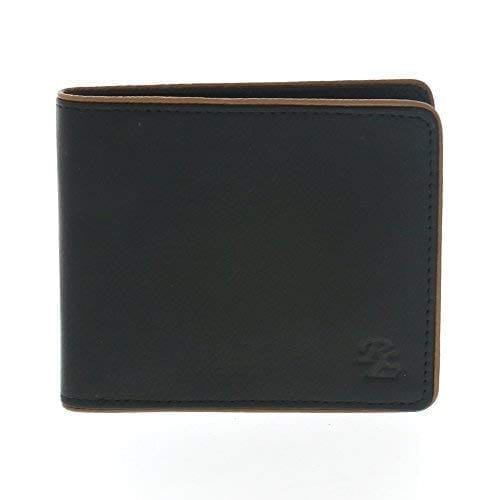 Walletsnbags Black with Tan Elite Trim Leather Men's Wallet