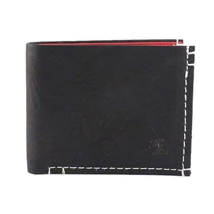 RL BLACKWITHRED Men's Wallet (W56-BLKWITHRED)