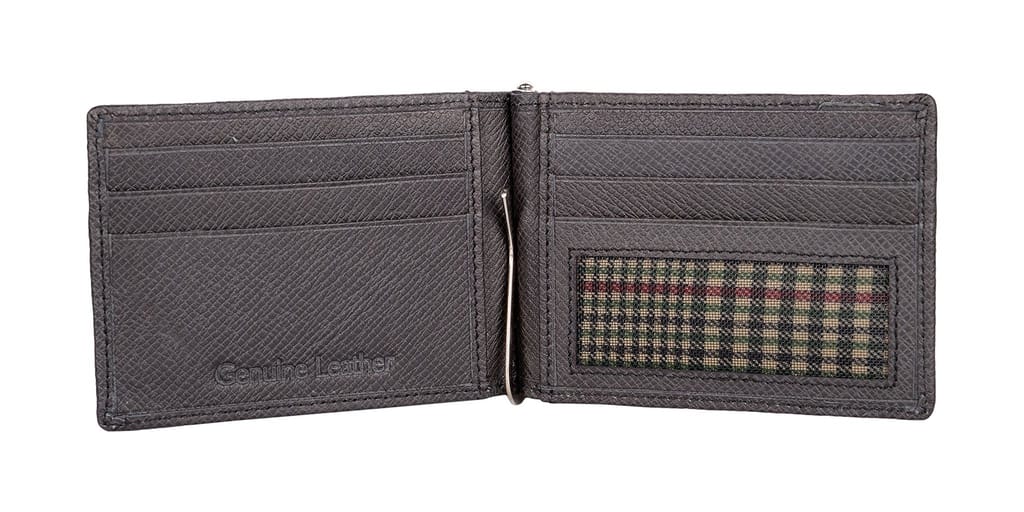 Walletsnbags Iris Elastic Leather Money Clip Wallet for Men