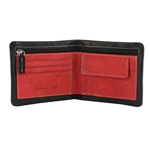 RL BLACKWITHRED Men's Wallet (W57-BLKWITHRD)