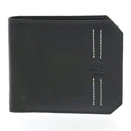 Walletsnbags Eco Genuine Leather Men's Wallet (Black)