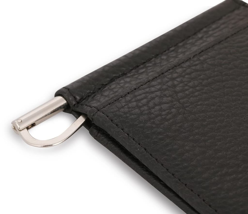 Iris Elastic Leather Money Clip Wallet for Men