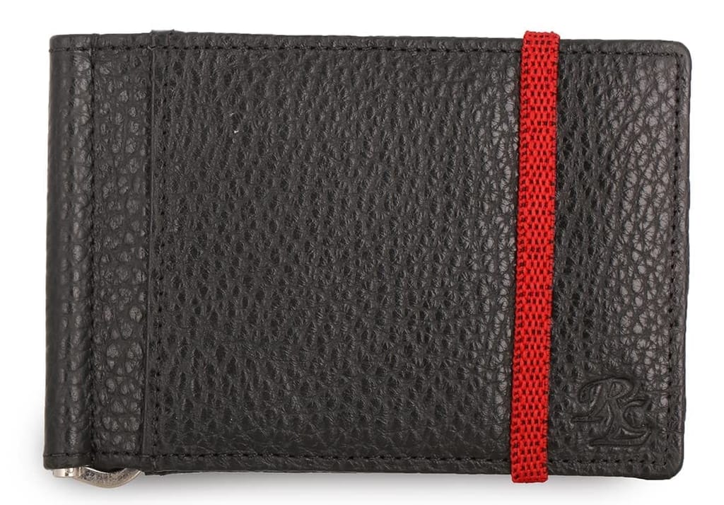 Iris Elastic Leather Money Clip Wallet for Men