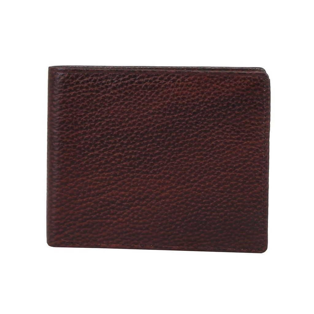 RL W 34 - Br Brown Leather Sleek Brown Leather Wallet For Unisex