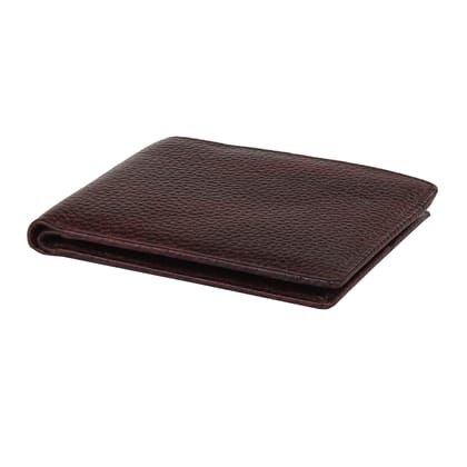 RL W 34 - Br Brown Leather Sleek Brown Leather Wallet For Unisex