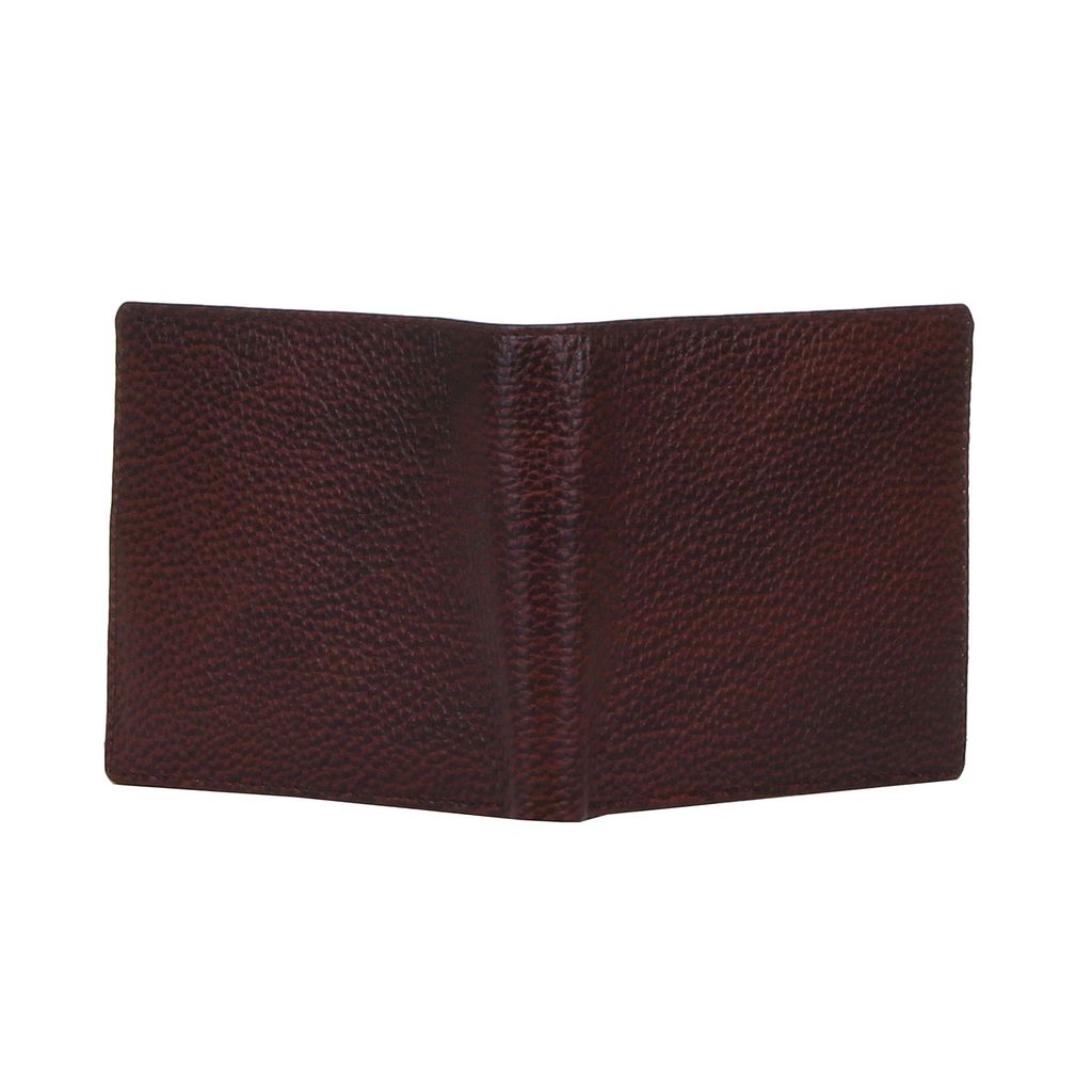 RL W 34 - Br Brown Leather Sleek Brown Leather Wallet For Unisex