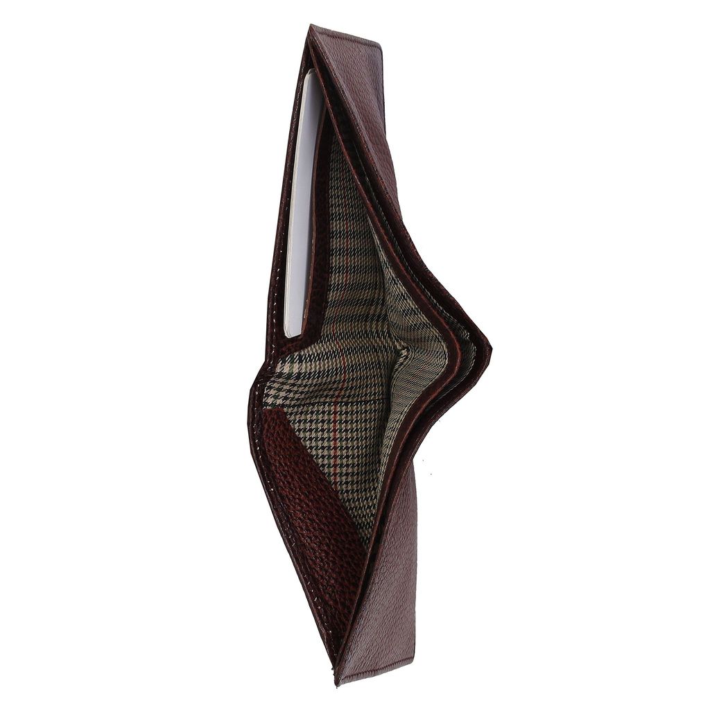 RL W 34 - Br Brown Leather Sleek Brown Leather Wallet For Unisex