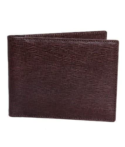 RL Men's W 33- Br Brown Leather Leon Brown Money Clip Wallet
