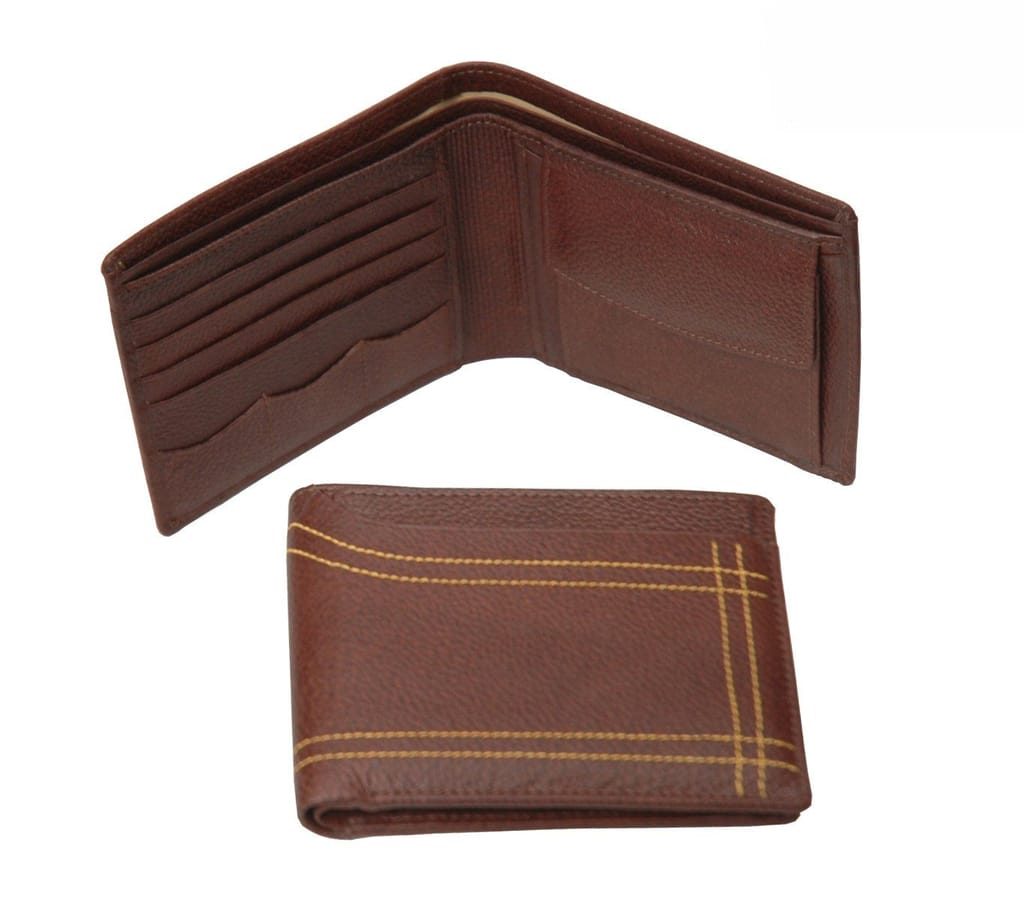 Walletsnbags Men's Leather Wallet (Brown)