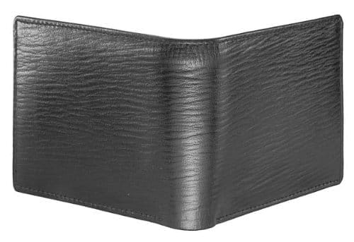 RL Men's W 16 - Blk Black Leather Nova Long Grain Wallet