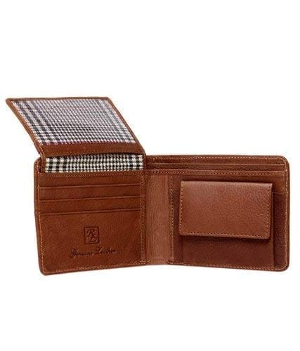Walletsnbags Neo Stitch Tan Mens Leather Wallet.