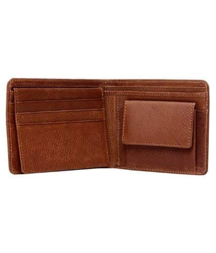Walletsnbags Neo Stitch Tan Mens Leather Wallet.