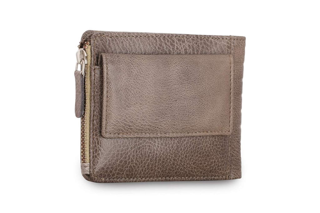 Vertis Leather Card Zipper Coin Wallet for Men