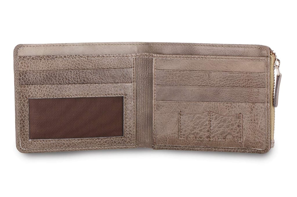 Vertis Leather Card Zipper Coin Wallet for Men