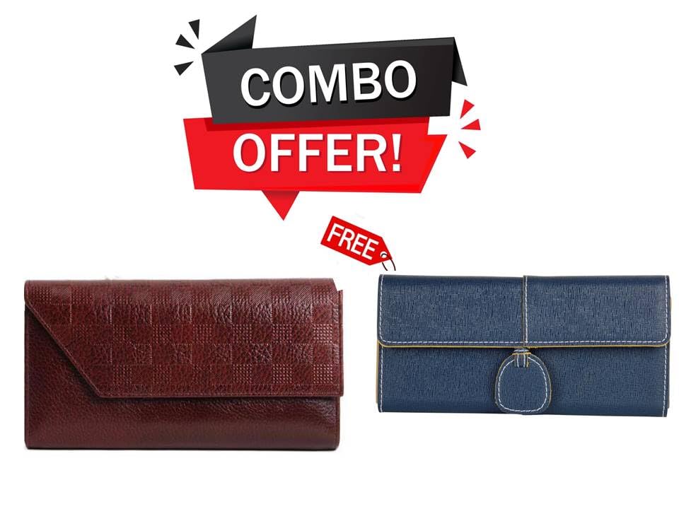 Walletsnbags Checkered Ladies Clutch