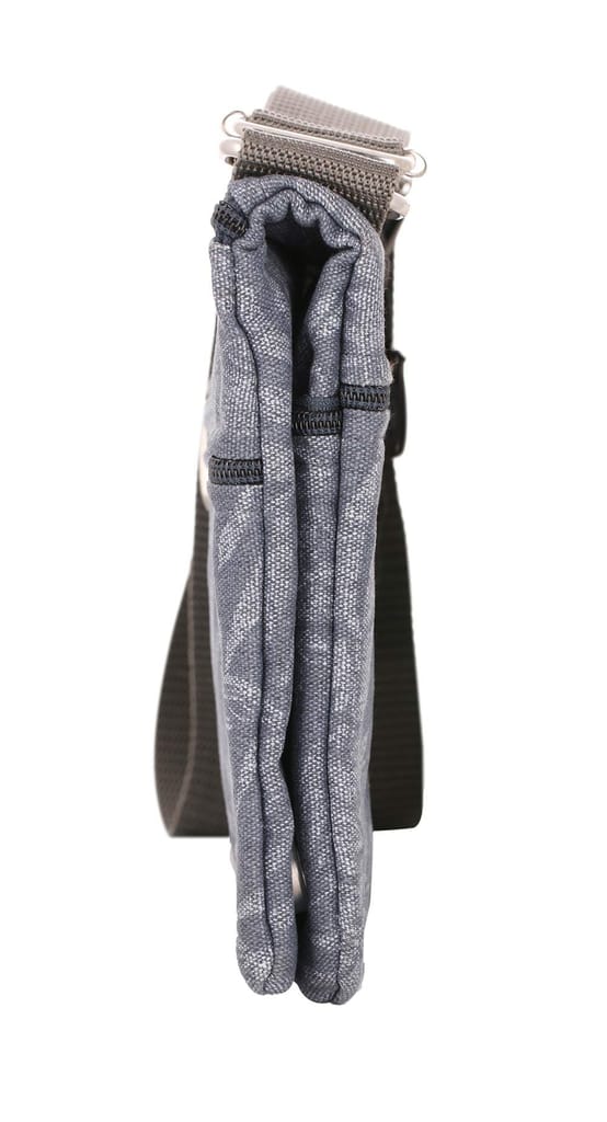 Twin Side waxedcanvas Floral Print Travel Pouch/Sling Bag