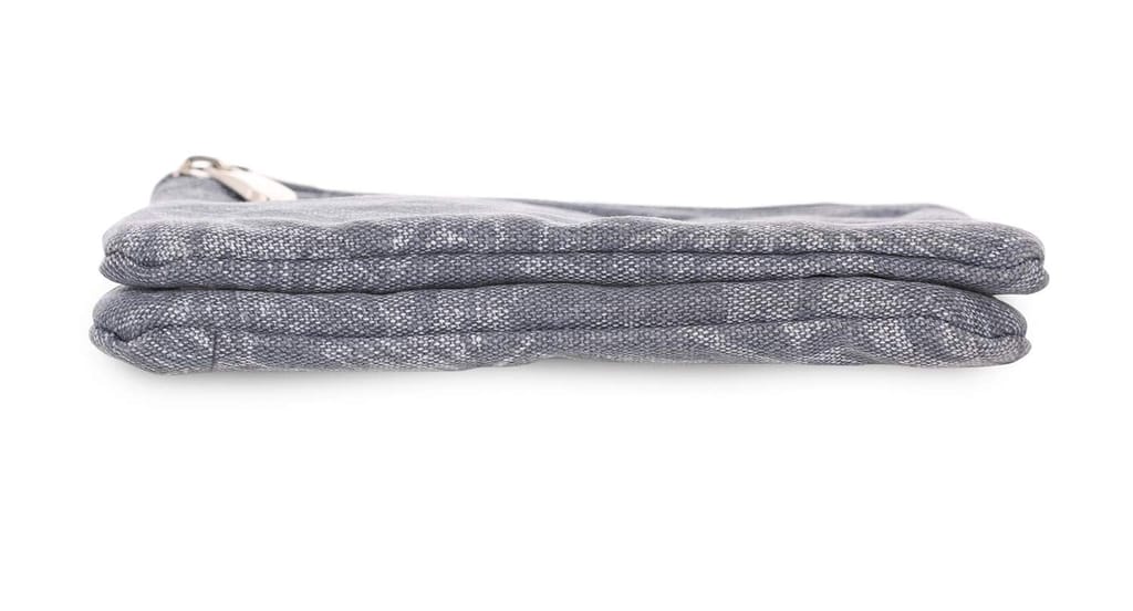 Twin Side waxedcanvas Floral Print Travel Pouch/Sling Bag