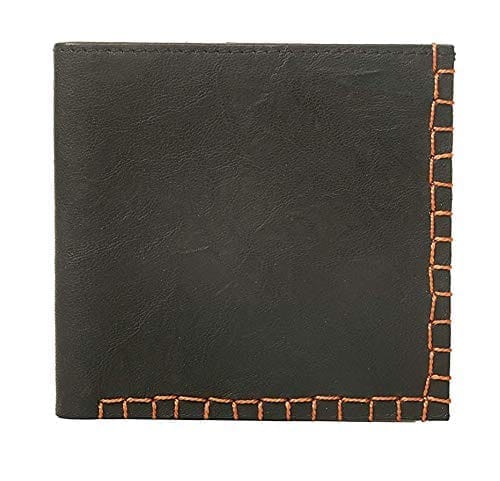 Walletsnbags Auro Box Stitch Leather Wallet for Men