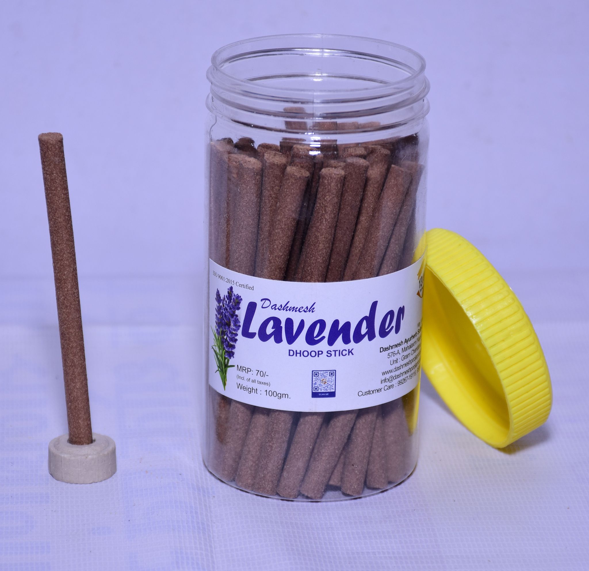 Dashmesh Lavender Dry Dhoop Stick Jar
