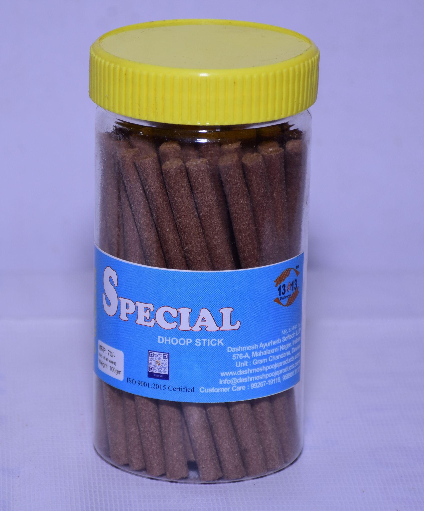 Dashmesh Special Dry Dhoop Stick Jar 100 gm