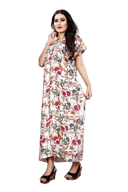 Georgette Full Length Night Gown Dress at Rs 1500/piece in Mumbai | ID:  20330439933