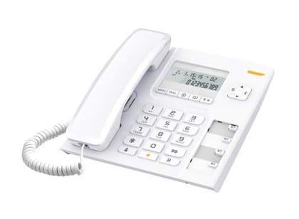 Alcatel T56 Corded Landline Phone With Caller Id And Handsfree (White)