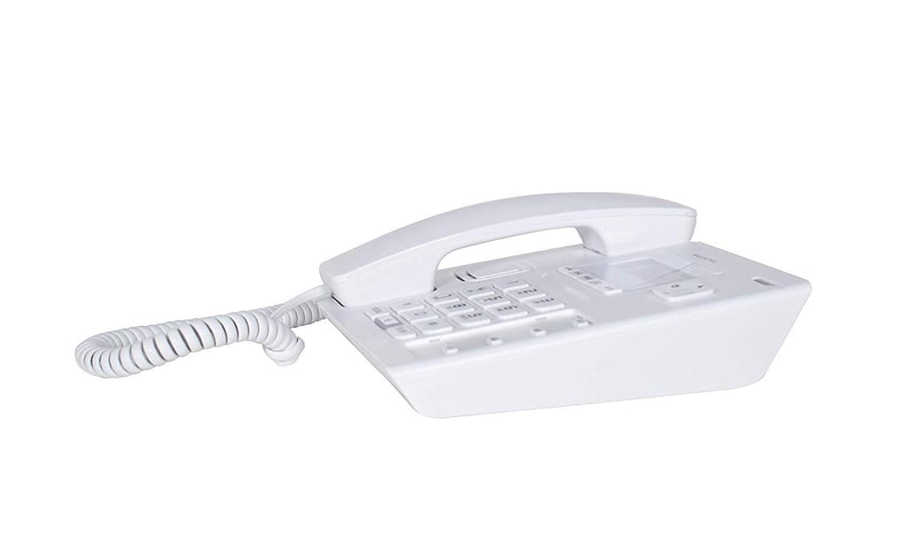 Alcatel T56 Corded Landline Phone With Caller Id And Handsfree (White)