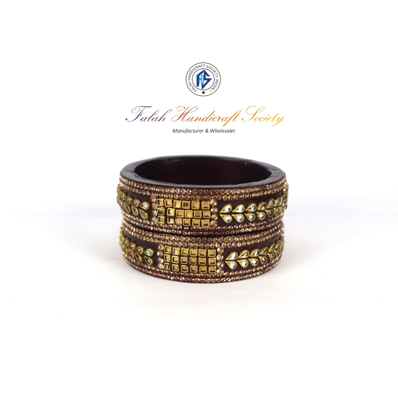 Rajasthani Lac Bangles In Beautiful New Design  Brown