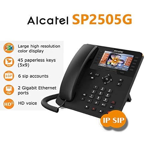 Alcatel SP2505G IP Phone with Caller id & 6 SIP Account