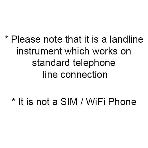 Alcatel T16 Ultra Compact Corded Landline Phone with Caller ID Wall Mounted (White)