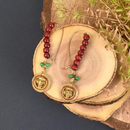 Dokra Empress Loop Handcrafted Tribal Dhokra Earrings (1TMTEARCG01197) Dokra Empress Loop Handcrafted Tribal Dhokra Earrings (1TMTEARCG01197)