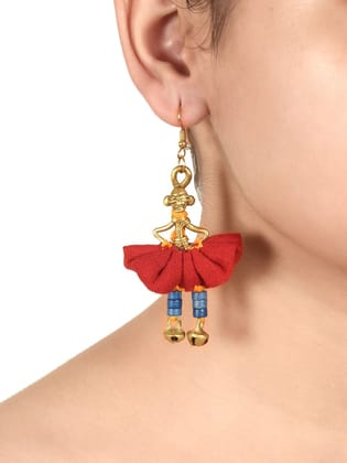 Dokra Queen Handcrafted Earrings (1TMTEARCG01198)