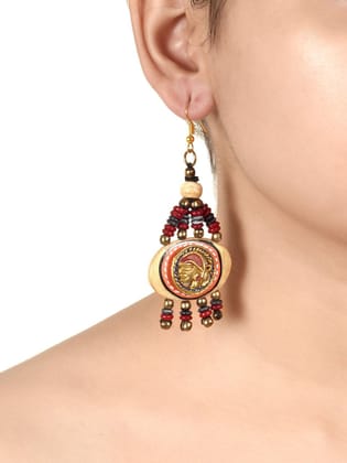 Dhokra Brass Hanging Earring (1TMTEARCG01201) Dhokra Brass Hanging Earring (1TMTEARCG01201)