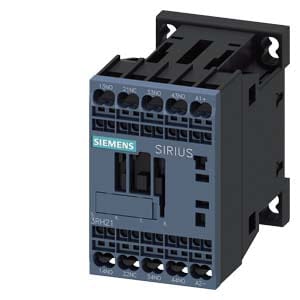 Siemens 3RH21312BB40 - 10A CONTACTOR RELAY WITH 3NO + 1NC 24V DC SPRING LOADED TERMINAL SIZE S00