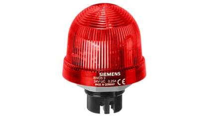 Siemens 8WD53001AB- Integrated signal lamp- continuous light- red- 12-230 V AC/DC- Diameter 70 mm