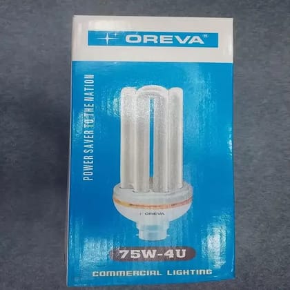 OREVA 75WATTS CFL LAMP 6500K 4U TUBE B22 PIN TYPE (GLASS BODY)