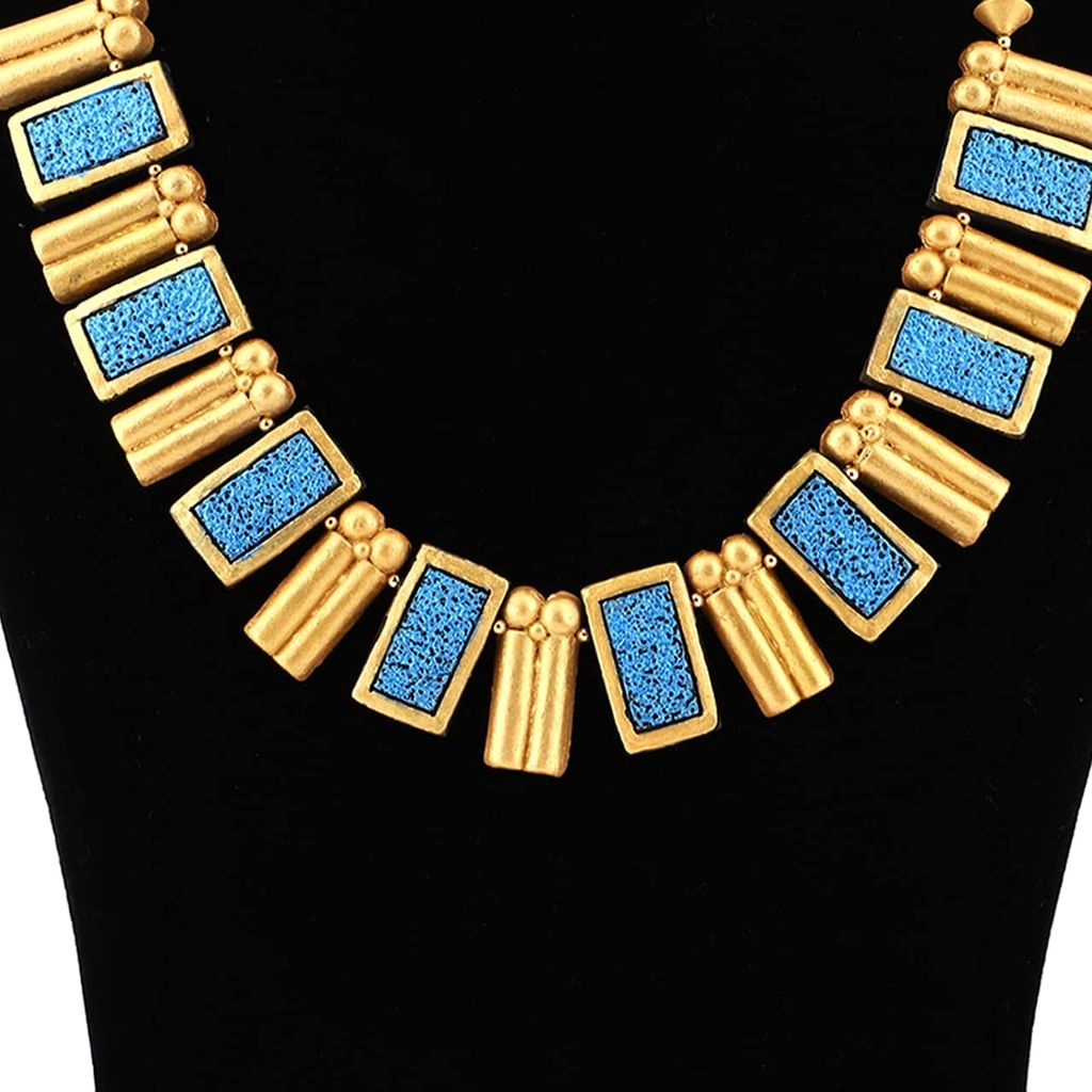 Le bijouxistic EKAM EK terracotta necklace set with earring combo (set of 2 necklace set) for wome and girls for casual and formal wear
