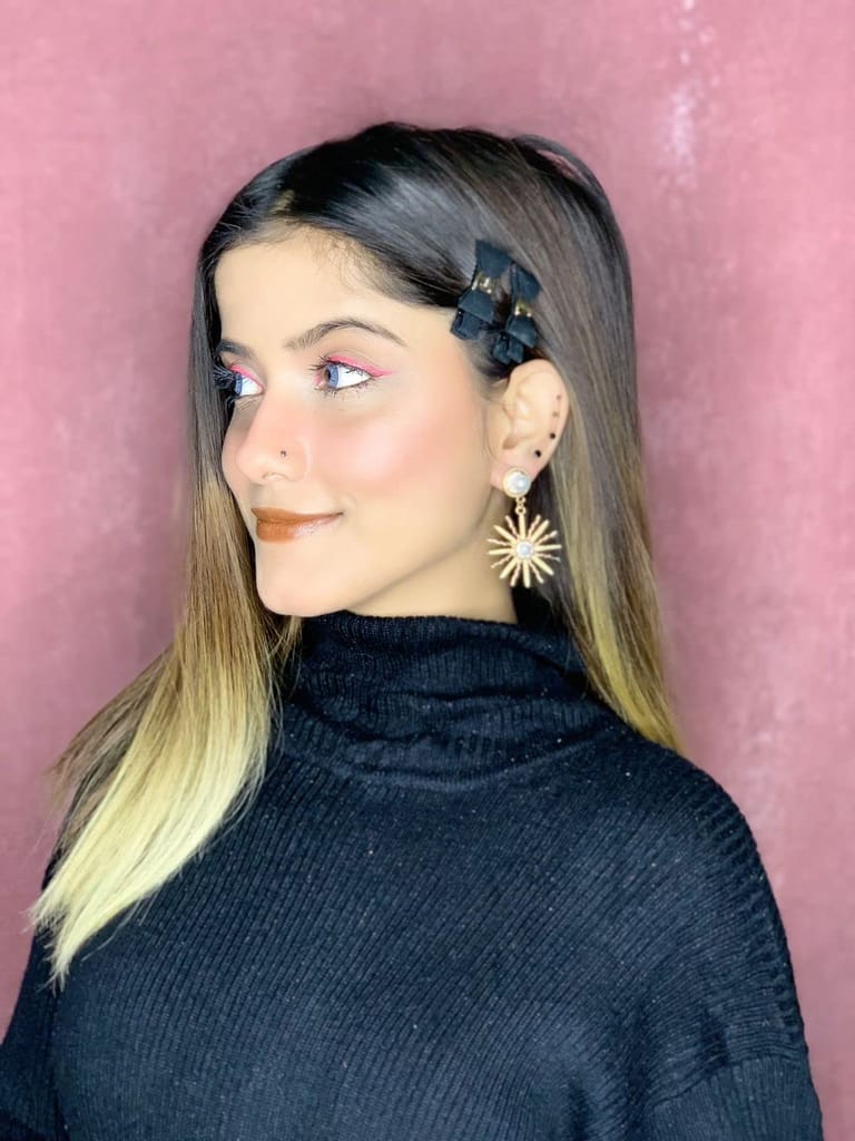 EKAM EK delicatly designed stunning combo of earrings in gold, combo of 4 pairs for women for party and casual purpose