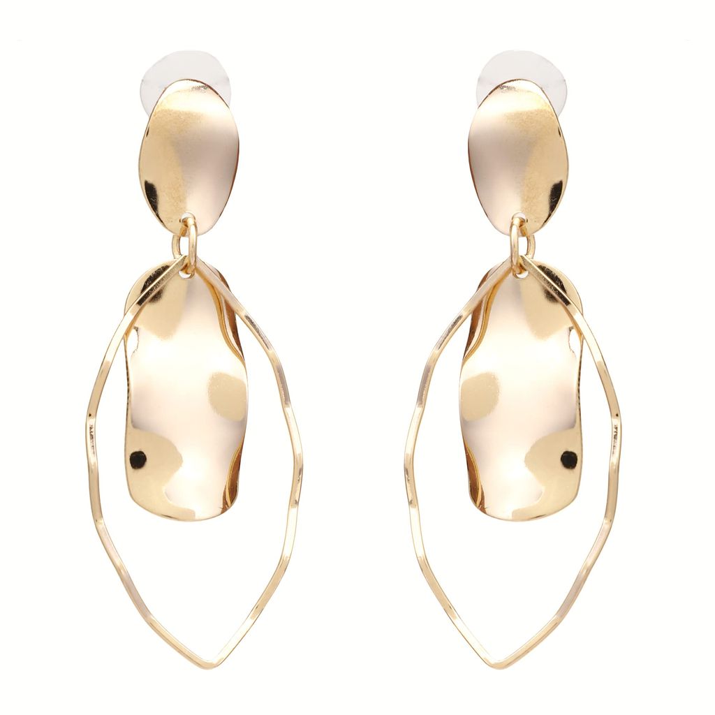 EKAM EK delicatly designed stunning combo of earrings in gold, combo of 4 pairs for women for party and casual purpose