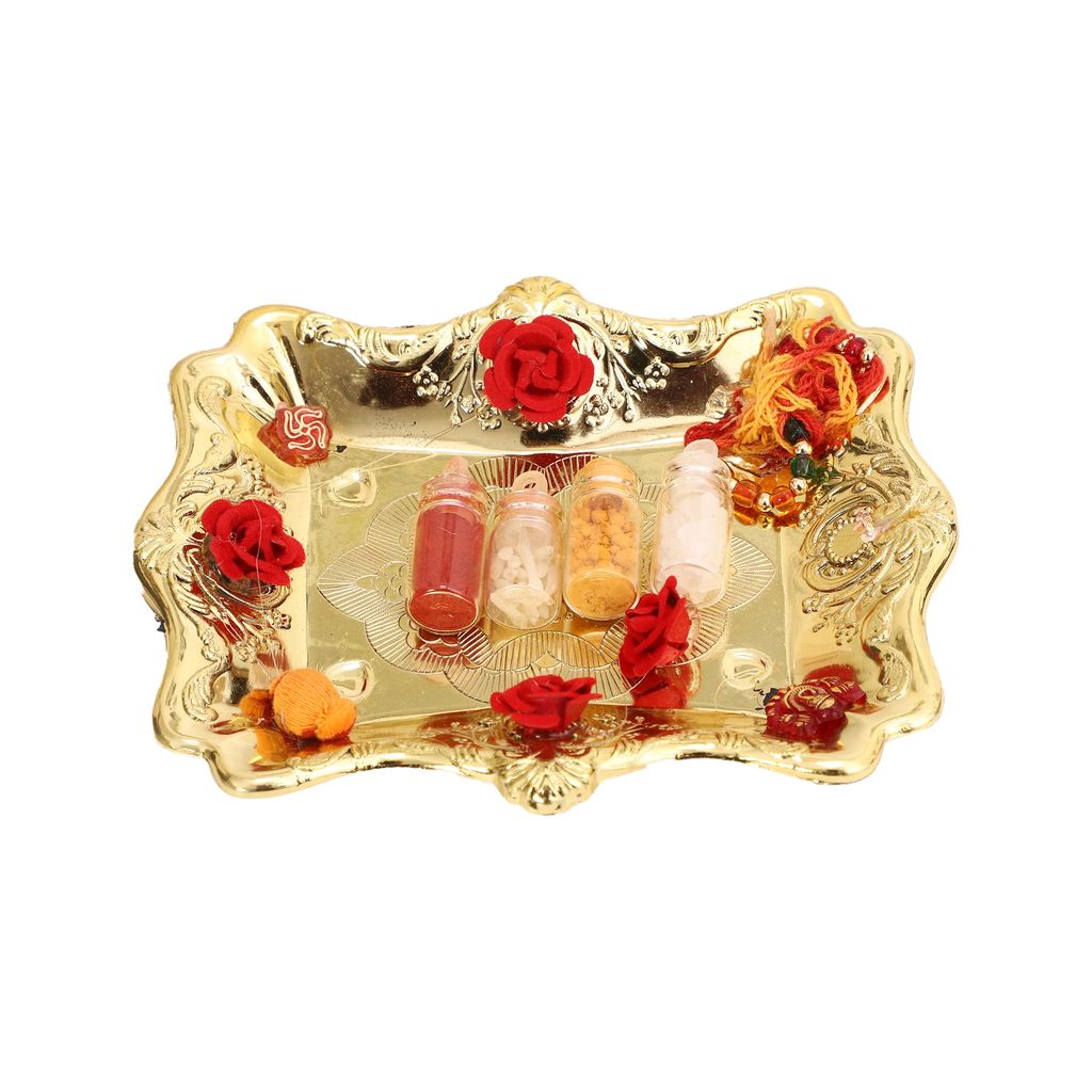 Le bijouxistic EKAM EK Terracotta ecofriendly Rakhi, handmade and handpainted, set of 3 multicolour