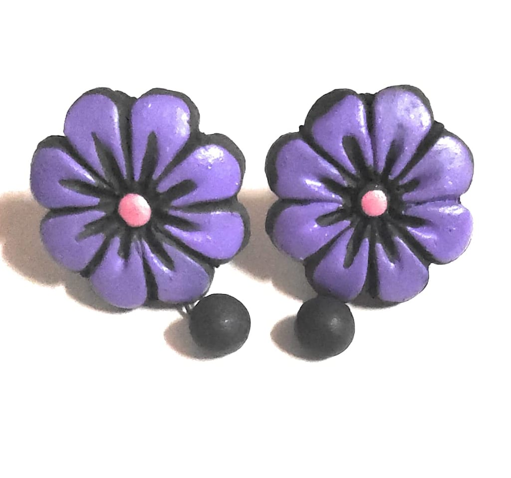 Le bijouxistic with Agate Traditional Earrings for Women, Blue