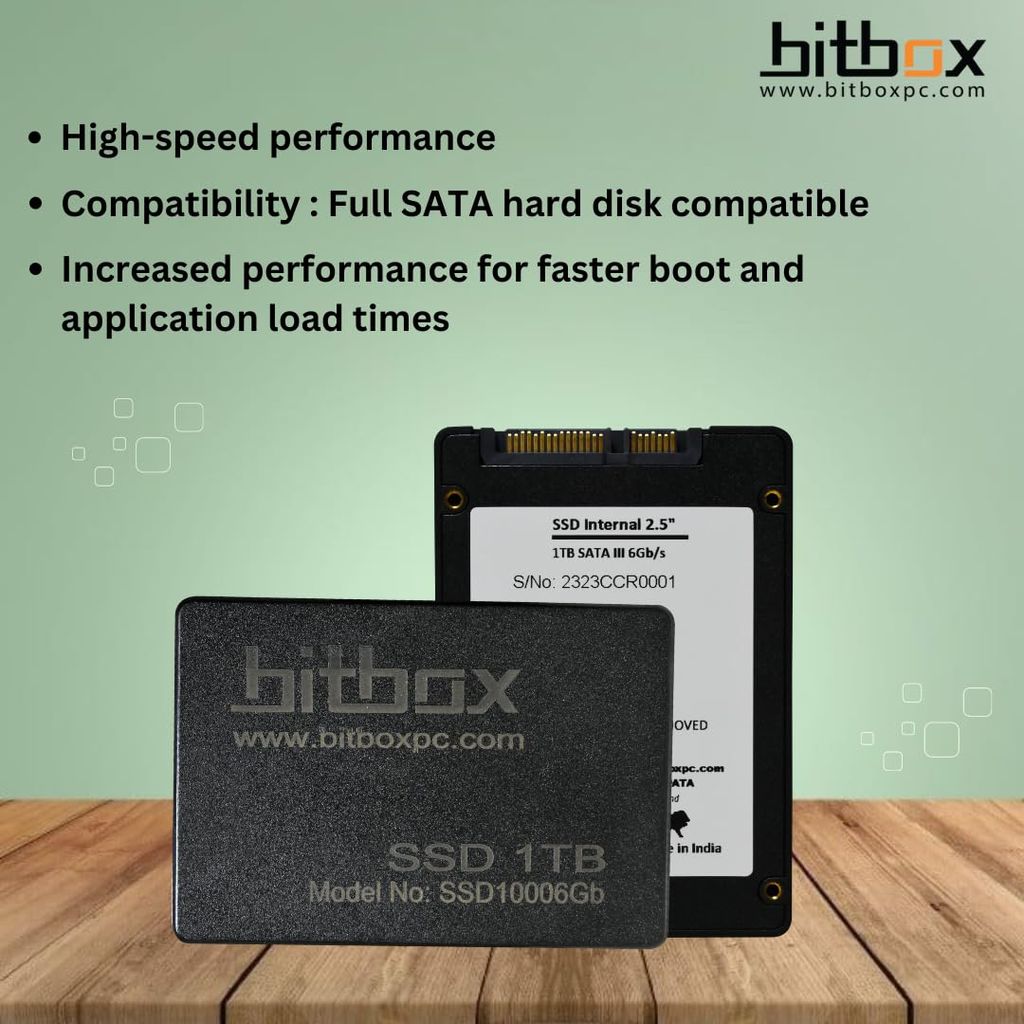 BITBOX (SSD10006GB) 2.5 INCH SATA III INTERNAL SOLID STATE DRIVE 1TB