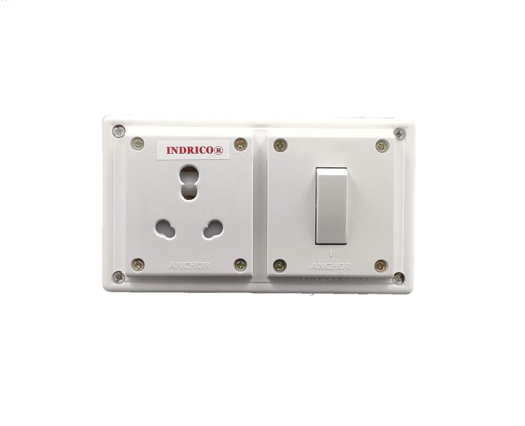 INDRICO? Power Strip for Refrigerator 15 Amp, with 2 Meter 1.5 mm 3 core Copper Wire