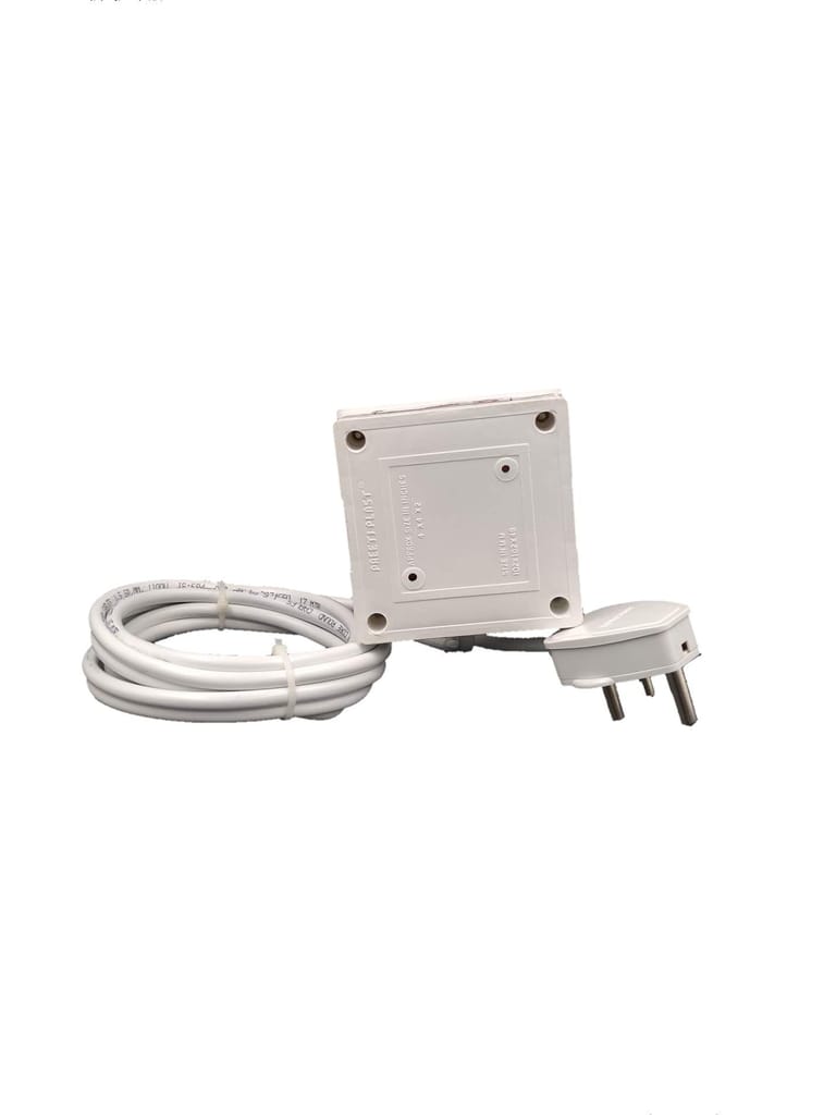 INDRICO? 15 Amps Extension Board with Power Indicator Wired White (Pack of 1)