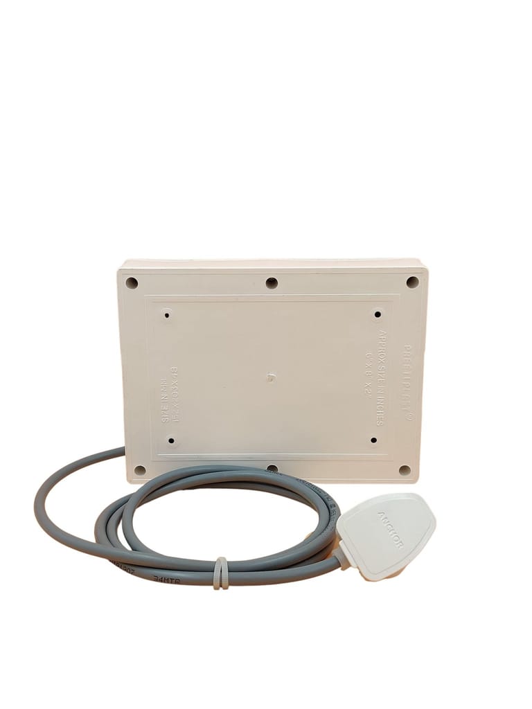 INDRICO PVC 2000W 4 Way Extension Board with Individual Switch (Pack of 1, White)