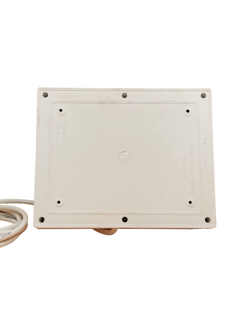 INDRICO PVC 2000W 6 Way Extension Board with Individual Switch (6+6) and International Universal Sockets (Pack of 1, White)