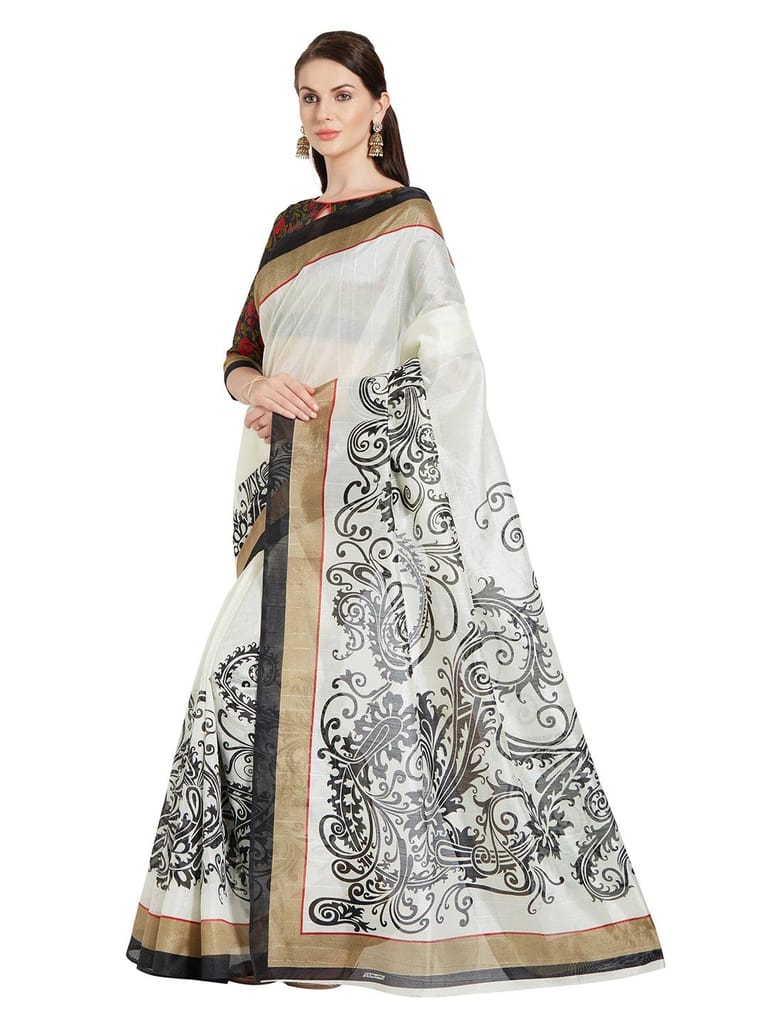 Florence Art Silk with Blouse Piece Saree