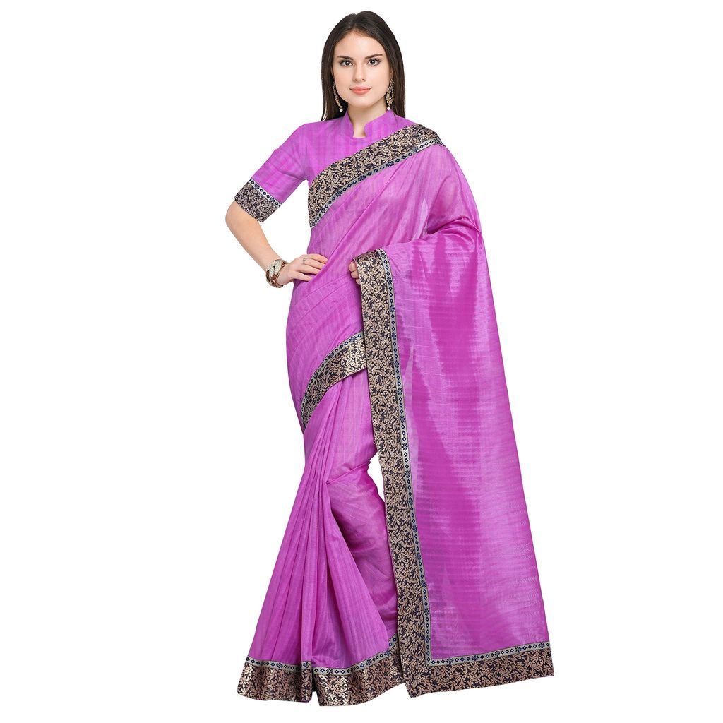 Florence Art Silk Saree with Blouse Piece (Pack of 2)