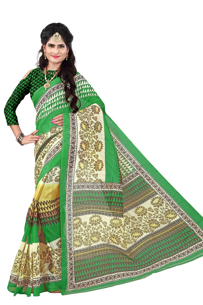 Florence art silk with blouse piece Saree