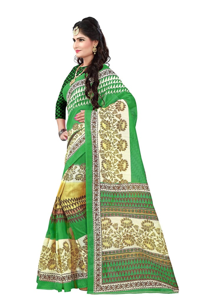 Florence art silk with blouse piece Saree
